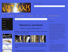 Tablet Screenshot of justsaxes.com