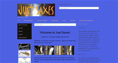 Desktop Screenshot of justsaxes.net